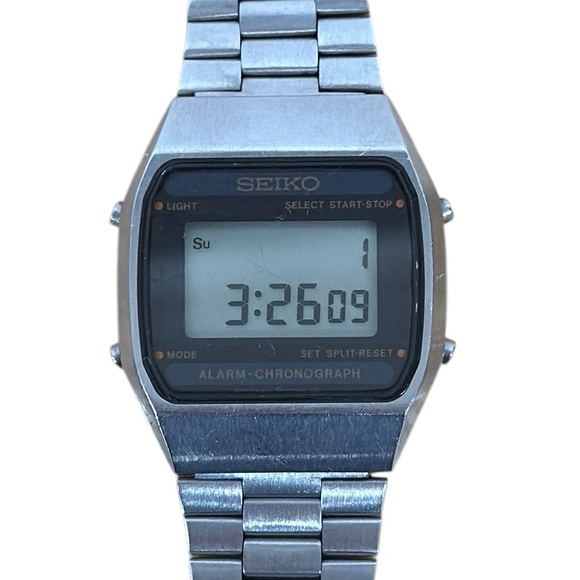 SEIKO SQ A914-5010 Chronograph Quartz Digital Men's Watch, 7.5” New Battery - Picture 9 of 10